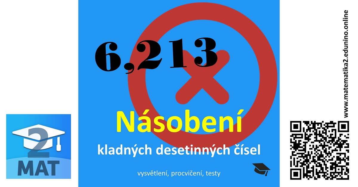Násobení kladných desetinných čísel | EDUnino